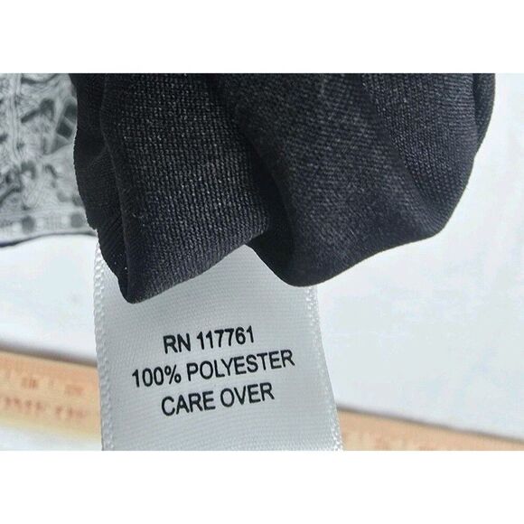 Speed Control New York Women Dress Medium 1970's  Black Paisley Boho Kaftan - Picture 8 of 11